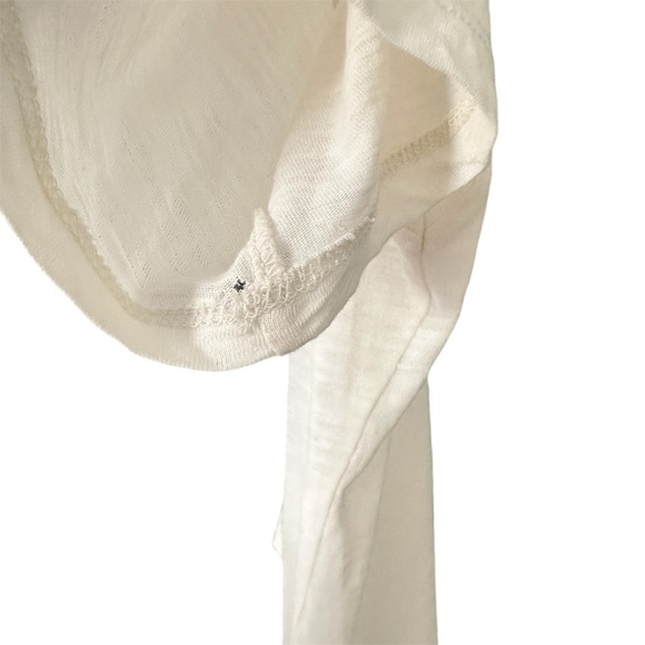 Madewell Embroidered Rainbow Heart Cream Slouchy Cotton Short Sleeve T Shirt - Picture 3 of 6